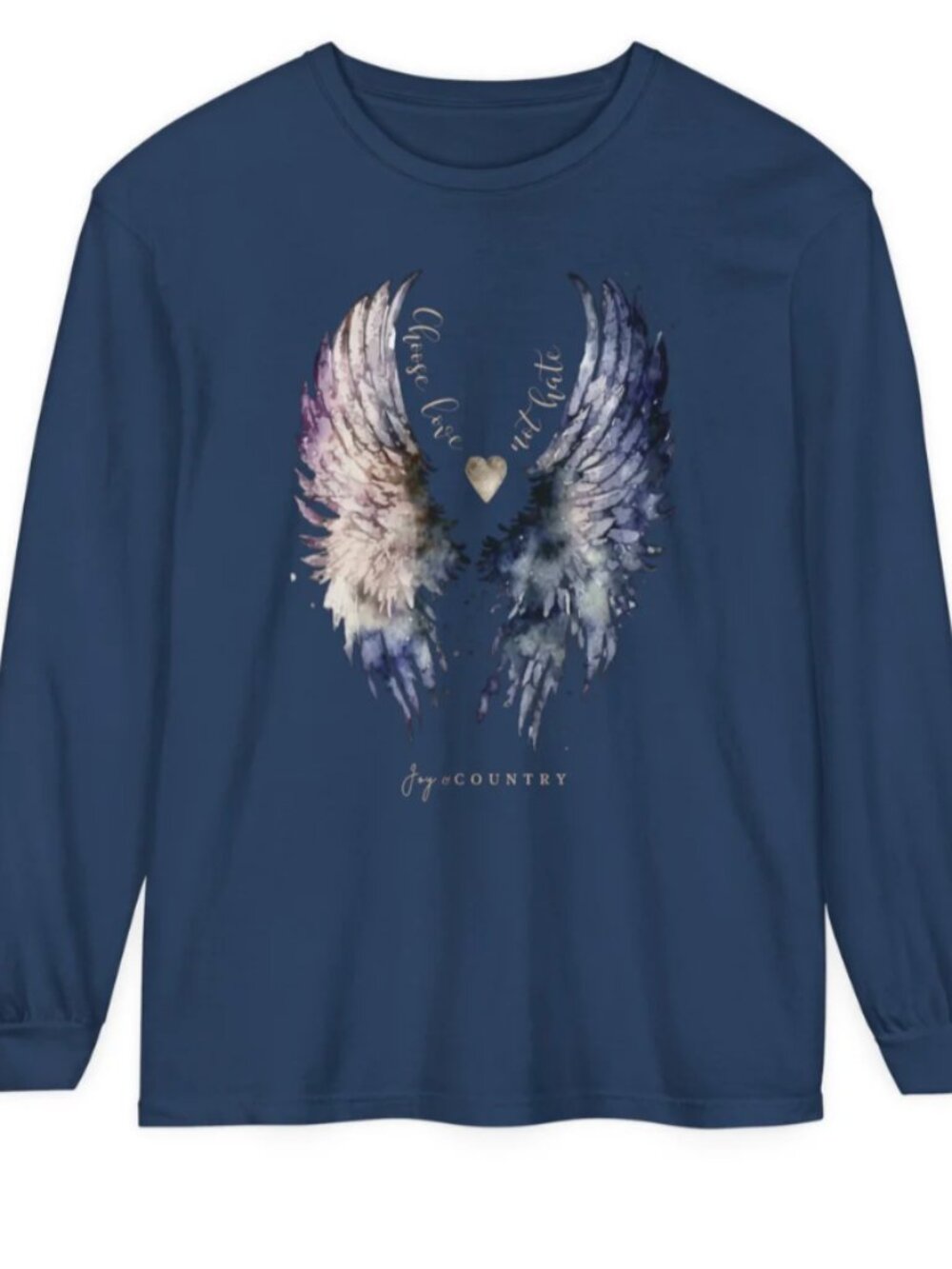 Choose Love, Not Hate - Premium Heavyweight Unisex Long-Sleeve Tee